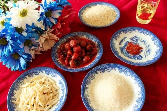 albaloo polo, sour cherry rice, mediterranean cuisine