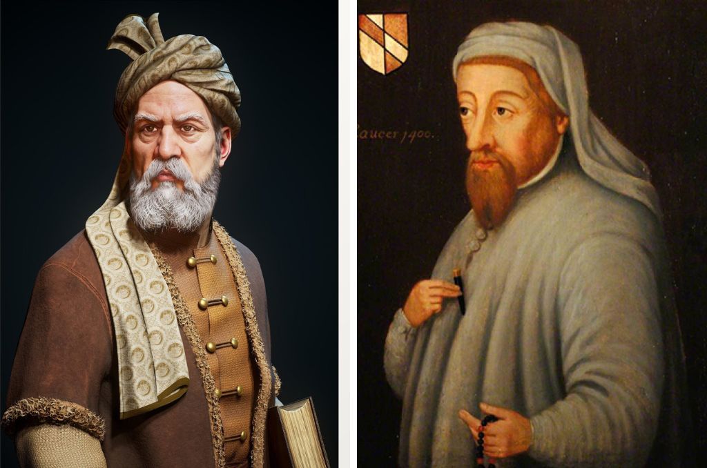 chaucer and ferdowsi saved English and Persian literature